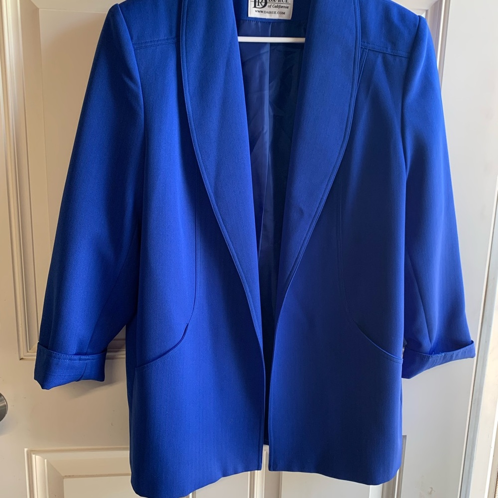 Da Rue Royal Blue Open Blazer